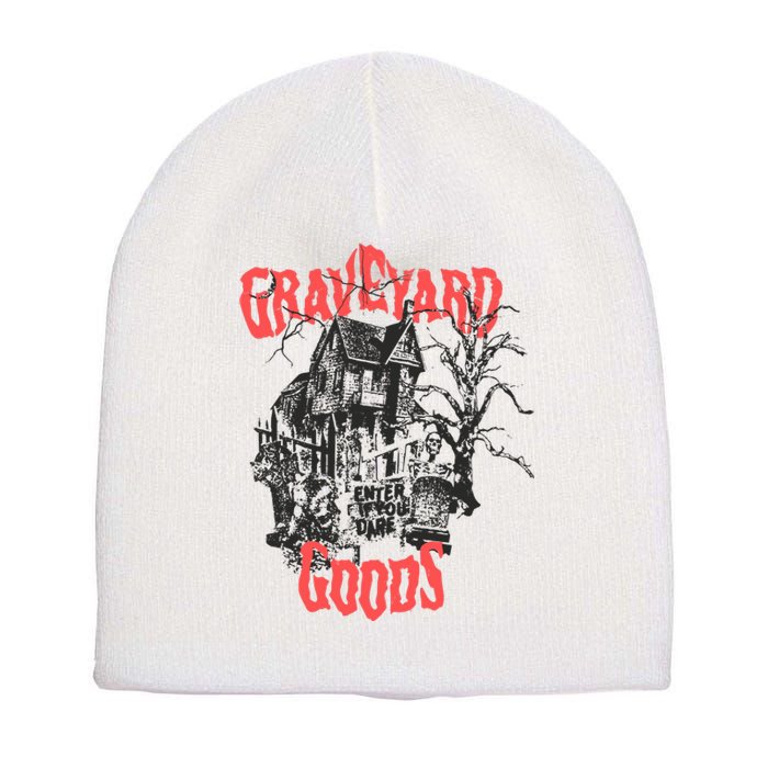 Graveyard Goods A Dark Damp House Short Acrylic Beanie