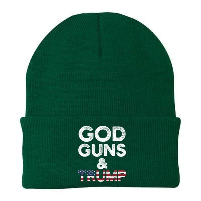 God Guns And Trump Cute Gift 2nd Amendment Pro Gun Meaningful Gift Knit Cap Winter Beanie