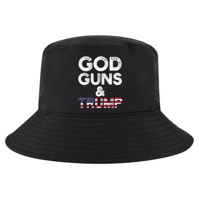 God Guns And Trump Cute Gift 2nd Amendment Pro Gun Meaningful Gift Cool Comfort Performance Bucket Hat