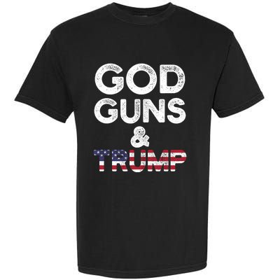 God Guns And Trump Cute Gift 2nd Amendment Pro Gun Meaningful Gift Garment-Dyed Heavyweight T-Shirt