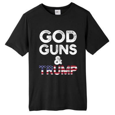 God Guns And Trump Cute Gift 2nd Amendment Pro Gun Meaningful Gift Tall Fusion ChromaSoft Performance T-Shirt