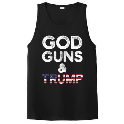 God Guns And Trump Cute Gift 2nd Amendment Pro Gun Meaningful Gift PosiCharge Competitor Tank