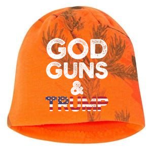 God Guns And Trump Cute Gift 2nd Amendment Pro Gun Meaningful Gift Kati - Camo Knit Beanie