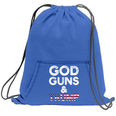 God Guns And Trump Cute Gift 2nd Amendment Pro Gun Meaningful Gift Sweatshirt Cinch Pack Bag