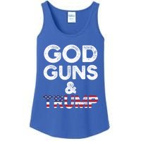 God Guns And Trump Cute Gift 2nd Amendment Pro Gun Meaningful Gift Ladies Essential Tank