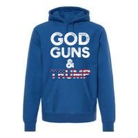 God Guns And Trump Cute Gift 2nd Amendment Pro Gun Meaningful Gift Premium Hoodie