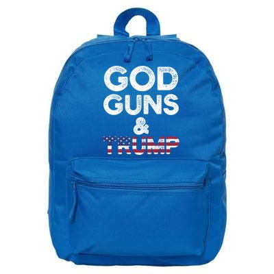 God Guns And Trump Cute Gift 2nd Amendment Pro Gun Meaningful Gift 16 in Basic Backpack