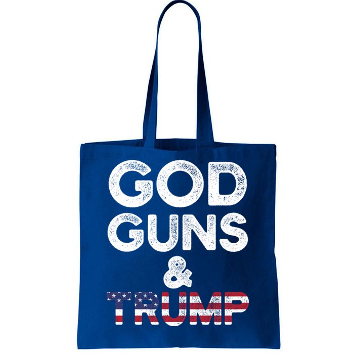 God Guns And Trump Cute Gift 2nd Amendment Pro Gun Meaningful Gift Tote Bag