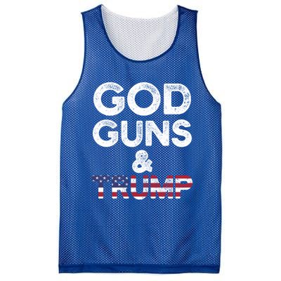 God Guns And Trump Cute Gift 2nd Amendment Pro Gun Meaningful Gift Mesh Reversible Basketball Jersey Tank