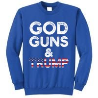 God Guns And Trump Cute Gift 2nd Amendment Pro Gun Meaningful Gift Tall Sweatshirt