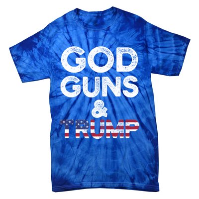 God Guns And Trump Cute Gift 2nd Amendment Pro Gun Meaningful Gift Tie-Dye T-Shirt