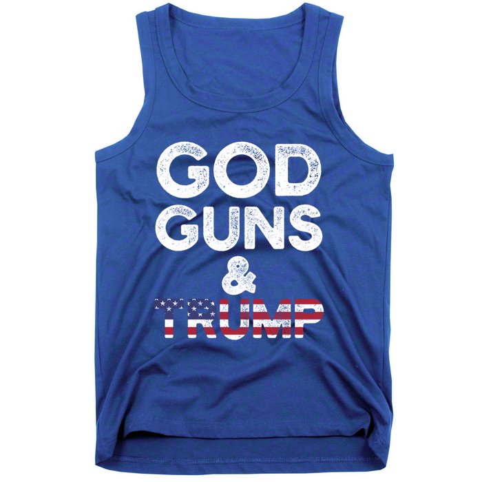 God Guns And Trump Cute Gift 2nd Amendment Pro Gun Meaningful Gift Tank Top