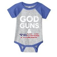 God Guns And Trump Cute Gift 2nd Amendment Pro Gun Meaningful Gift Infant Baby Jersey Bodysuit