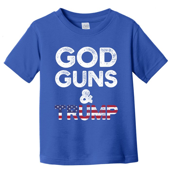 God Guns And Trump Cute Gift 2nd Amendment Pro Gun Meaningful Gift Toddler T-Shirt