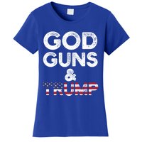 God Guns And Trump Cute Gift 2nd Amendment Pro Gun Meaningful Gift Women's T-Shirt