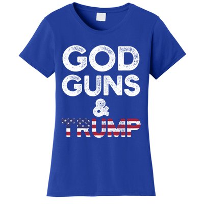 God Guns And Trump Cute Gift 2nd Amendment Pro Gun Meaningful Gift Women's T-Shirt