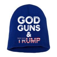 God Guns And Trump Cute Gift 2nd Amendment Pro Gun Meaningful Gift Short Acrylic Beanie