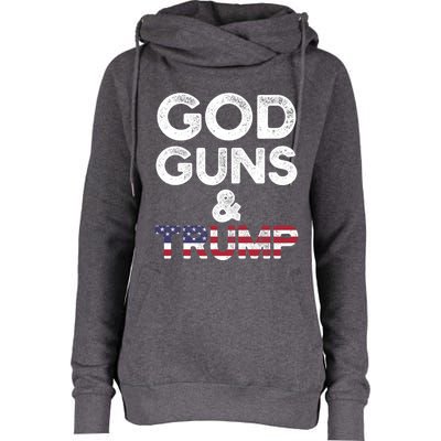 God Guns And Trump Cute Gift 2nd Amendment Pro Gun Meaningful Gift Womens Funnel Neck Pullover Hood