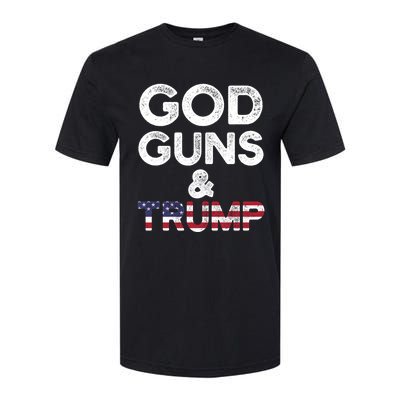 God Guns And Trump Cute Gift 2nd Amendment Pro Gun Meaningful Gift Softstyle CVC T-Shirt