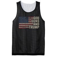 God Guns And Trump Pro God Gun Republican Usa Flag Mesh Reversible Basketball Jersey Tank