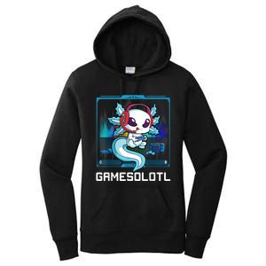 Gamesolotl Gamer Axolotl Playing Video Games Boys Girls Women's Pullover Hoodie