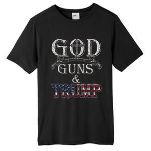 God Guns And Trump Tall Fusion ChromaSoft Performance T-Shirt