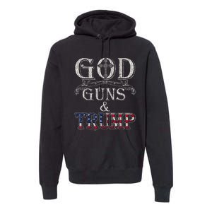 God Guns And Trump Premium Hoodie