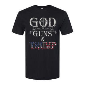 God Guns And Trump Softstyle CVC T-Shirt