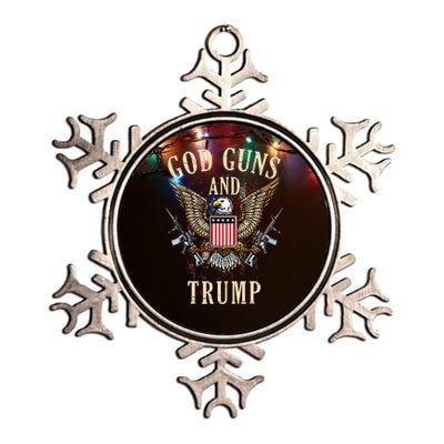 God Guns And Trump 2nd Amendment Flag Ar15 American Flag 2042 Metallic Star Ornament