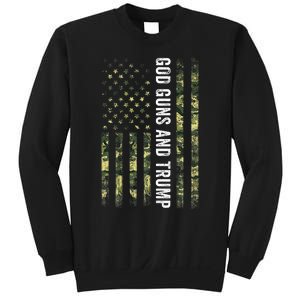 God Guns And Trump 2nd Amendment Usa Flag American Flag Sweatshirt