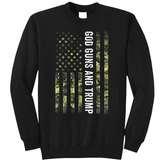 God Guns And Trump 2nd Amendment Usa Flag American Flag Sweatshirt