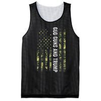 God Guns And Trump 2nd Amendment Usa Flag American Flag Mesh Reversible Basketball Jersey Tank