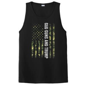 God Guns And Trump 2nd Amendment Usa Flag American Flag PosiCharge Competitor Tank