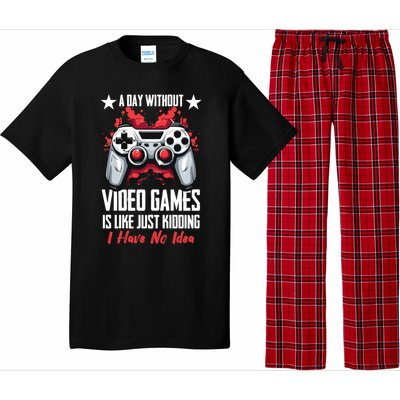 Gamer Gaming A Day Without Video Games Is Like Gift Pajama Set