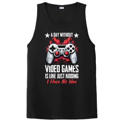 Gamer Gaming A Day Without Video Games Is Like Gift PosiCharge Competitor Tank