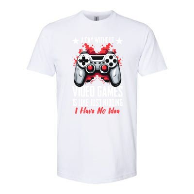 Gamer Gaming A Day Without Video Games Is Like Gift Softstyle® CVC T-Shirt