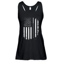 Golf Golfer American Flag Golf Flat Funny Golf Ladies Essential Flowy Tank