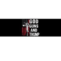 God Guns And Trump 2nd Amendment Flag AR15 American Flag Bumper Sticker