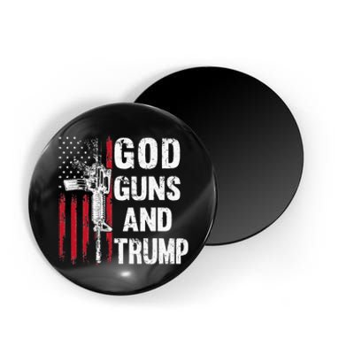 God Guns And Trump 2nd Amendment Flag AR15 American Flag Magnet