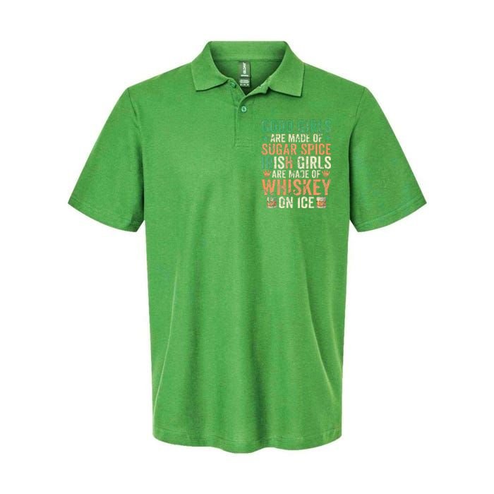 Good Girls Are Made Of Sugar Spice Irish Girls Softstyle Adult Sport Polo