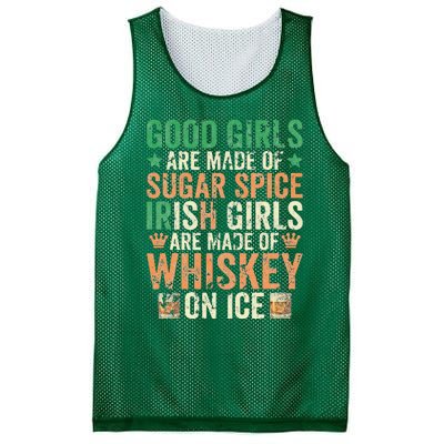 Good Girls Are Made Of Sugar Spice Irish Girls Mesh Reversible Basketball Jersey Tank