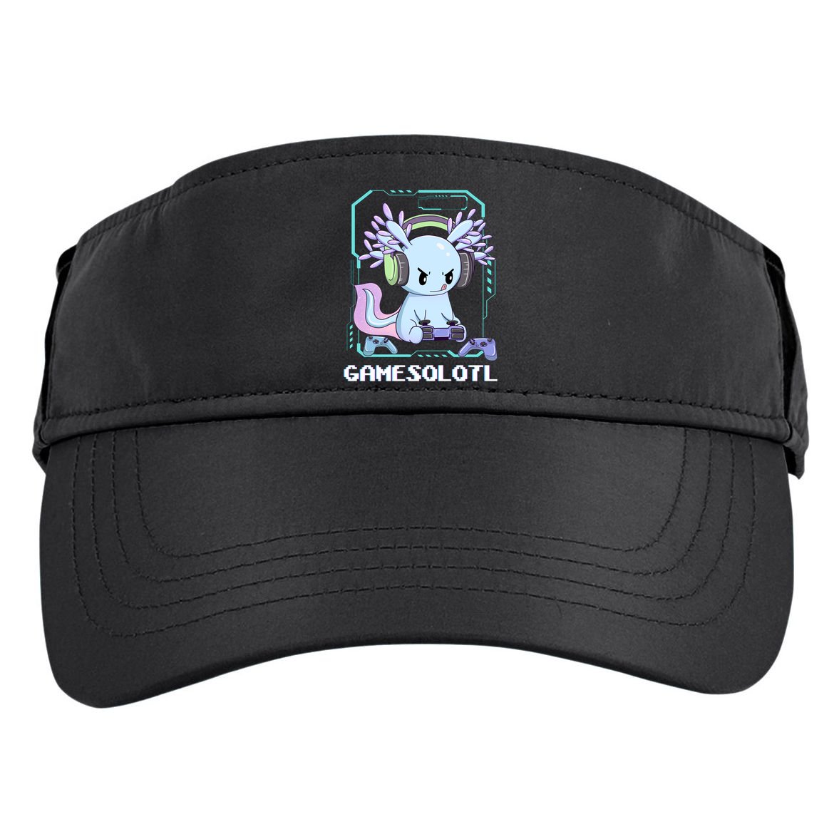 Gamesolotl Gamer Axolotl Funny Cute Adult Drive Performance Visor