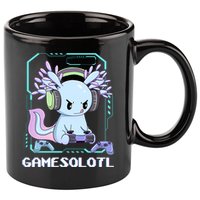 Gamesolotl Gamer Axolotl Funny Cute 11oz C Handle Ceramic Mug