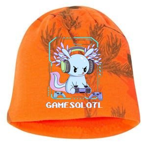 Gamesolotl Gamer Axolotl Funny Cute Kati - Camo Knit Beanie