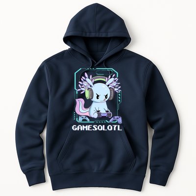 Gamesolotl Gamer Axolotl Funny Cute Hoodie