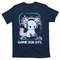 Gamesolotl Gamer Axolotl Funny Cute T-Shirt