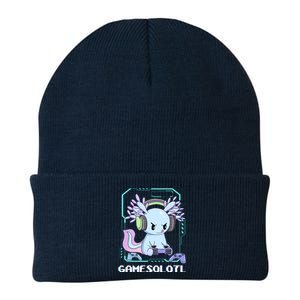 Gamesolotl Gamer Axolotl Funny Cute Knit Cap Winter Beanie