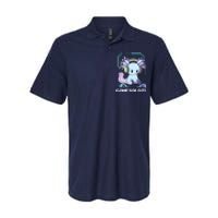 Gamesolotl Gamer Axolotl Funny Cute Softstyle Adult Sport Polo