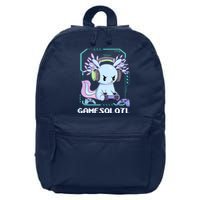 Gamesolotl Gamer Axolotl Funny Cute 16 in Basic Backpack