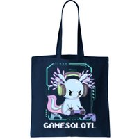 Gamesolotl Gamer Axolotl Funny Cute Tote Bag